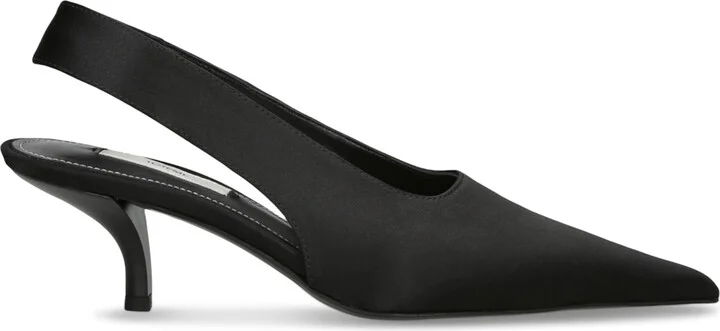 Totême Satin Classic Slingback Pumps 55
