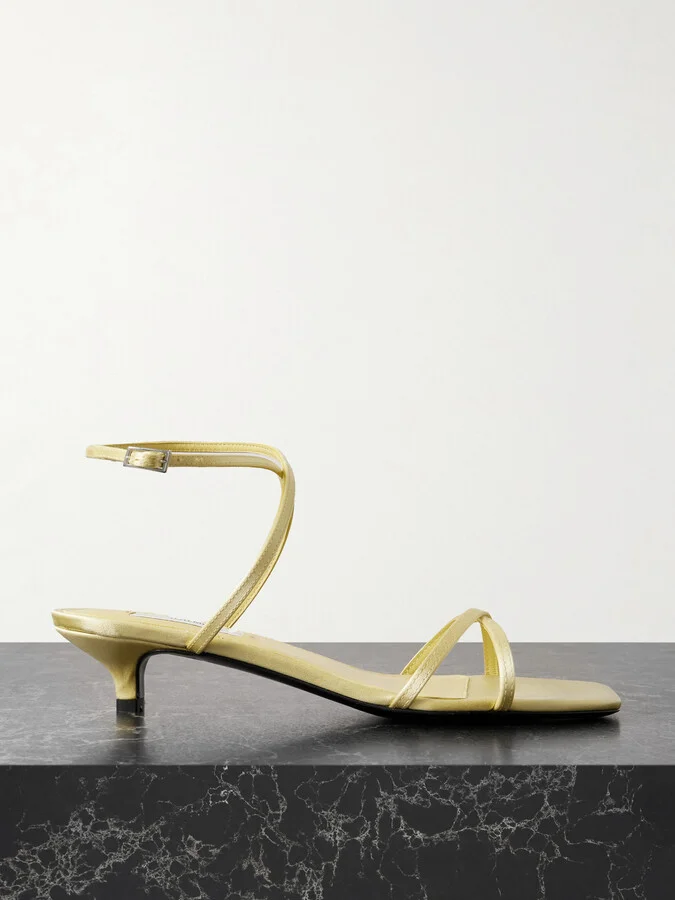 TOTEME - Satin Sandals - Yellow