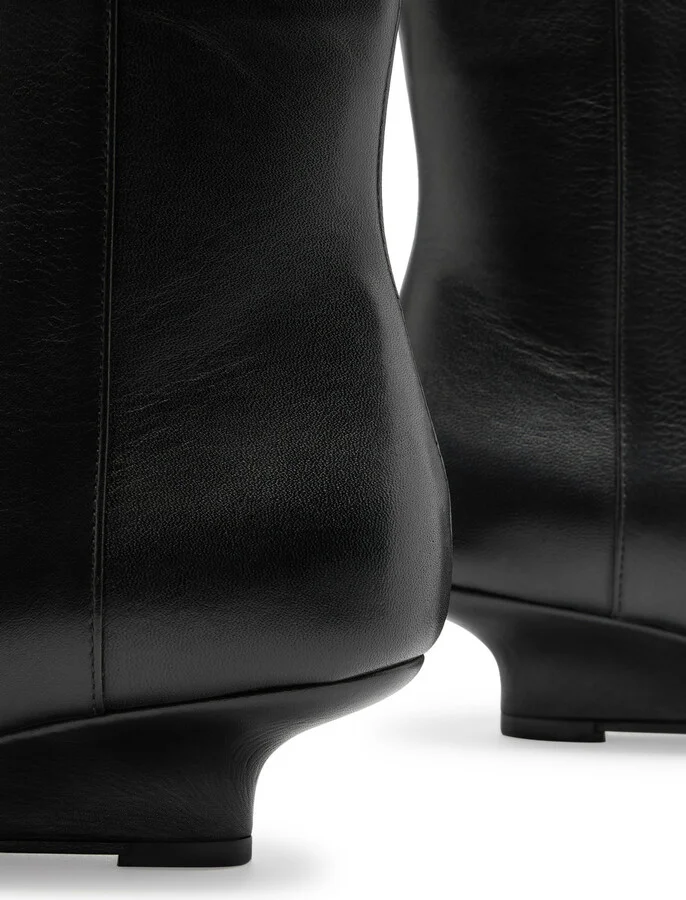 Toteme Sharp 50 Leather Ankle Boots - Image 4
