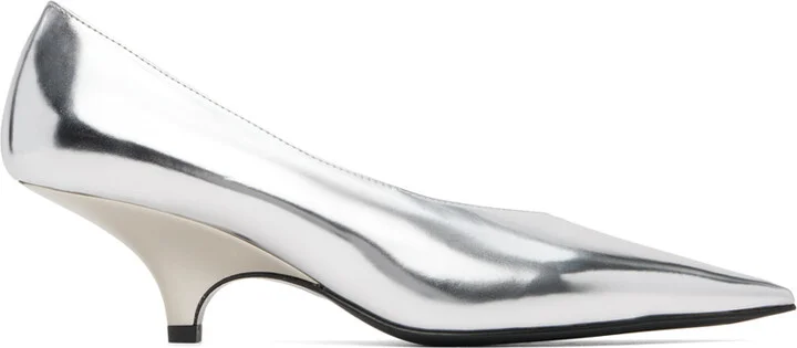 TOTEME Silver 'The Wedge' Heels