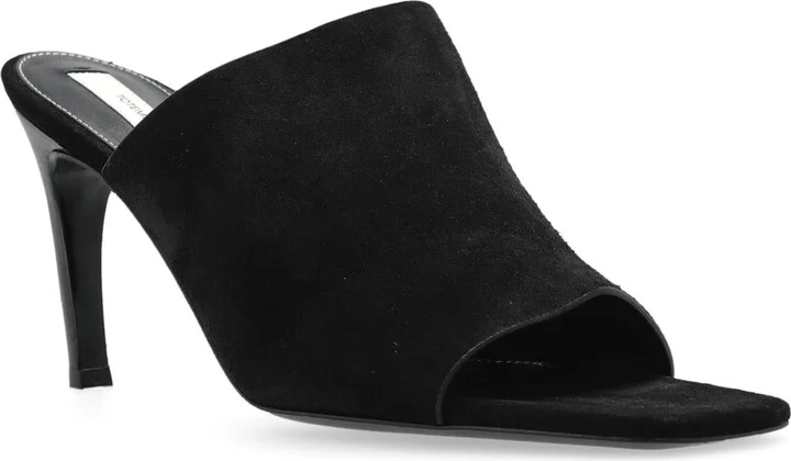 Toteme Suede Heeled Mules - Image 4