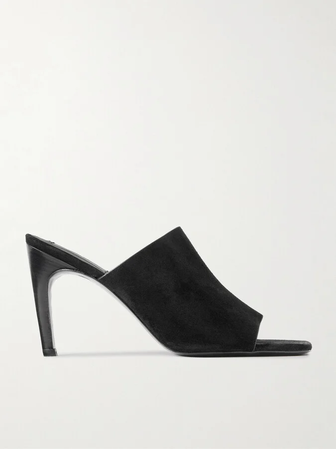 TOTEME - Suede Mules - Black