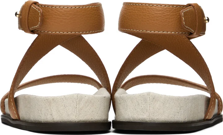 TOTEME Tan 'The Leather Chunky' Sandals - Image 2
