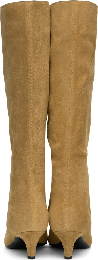 TOTEME Tan 'The Wide Shaft' Boots - Image 2