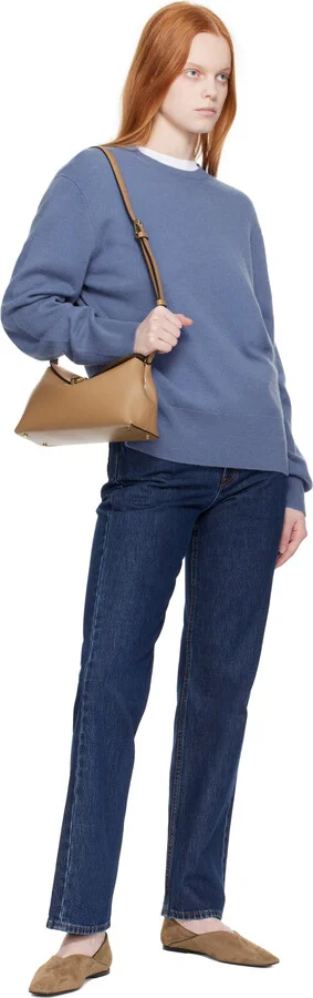 TOTEME Taupe Everyday Suede Ballerina Flats - Image 5