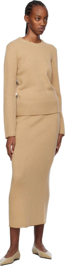 TOTEME Taupe 'The Asymmetric' Ballerina Flats - Image 5