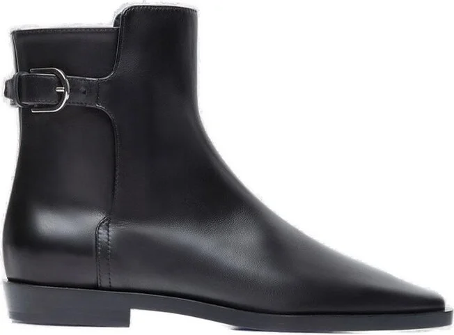 Totême The Belted Square Toe Boots