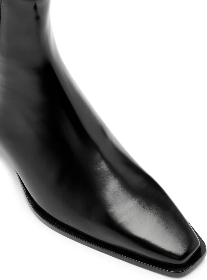 Toteme The City 50 Leather Ankle Boots - Image 4