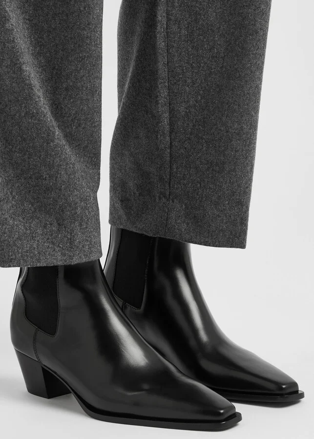Toteme The City 50 Leather Ankle Boots - Image 5