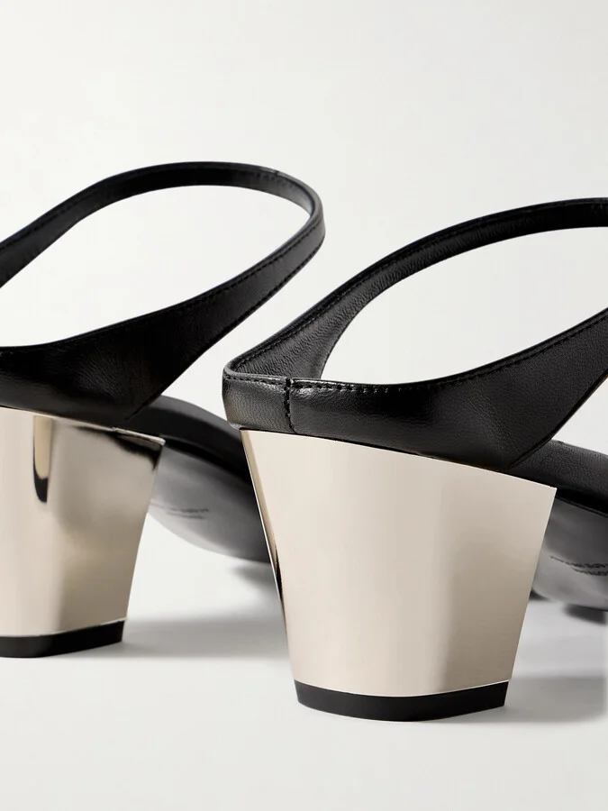 TOTEME - The City Leather Mules - Black - Image 4
