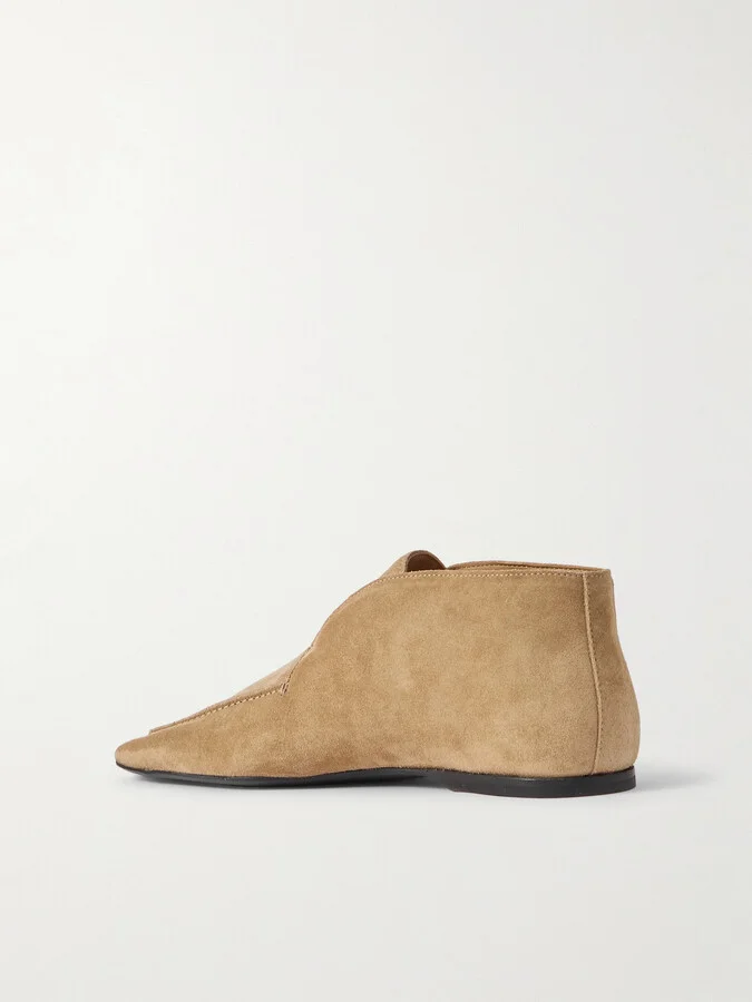 TOTEME - The Desert Suede Ankle Boots - Brown - Image 3