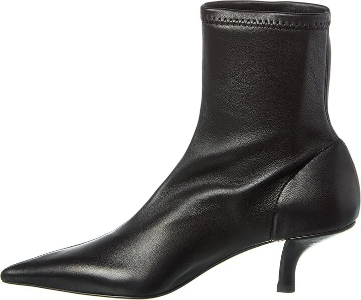 Toteme The Heeled Leather Sock Bootie - Image 2