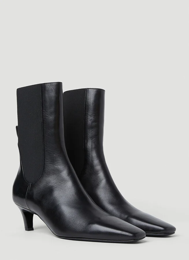 TOTEME The Mid Heel Boots - Woman Boots Black Eu - 36 - Image 2