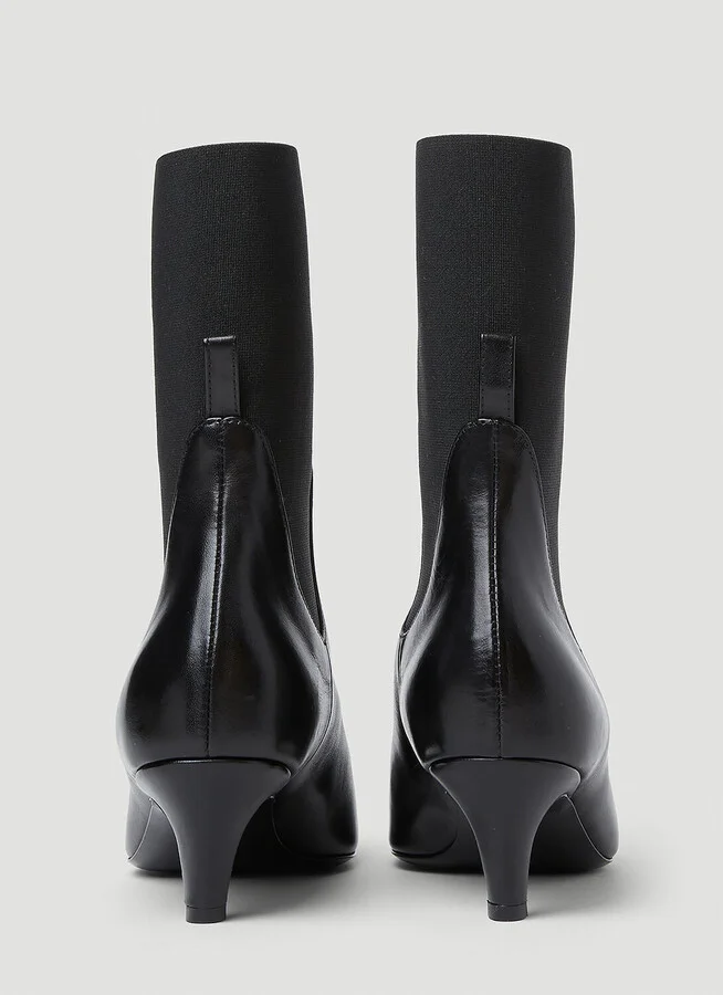 TOTEME The Mid Heel Boots - Woman Boots Black Eu - 36 - Image 4