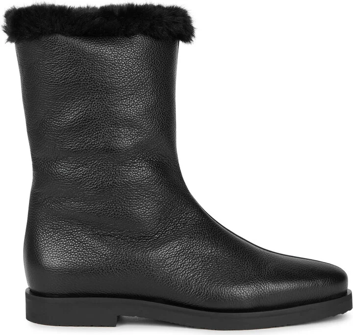 Toteme The Off-duty Leather Ankle Boots