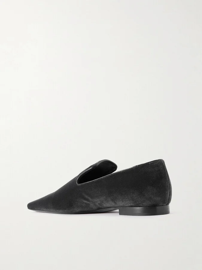 TOTEME - The Venetian Suede Loafers - Gray - Image 3