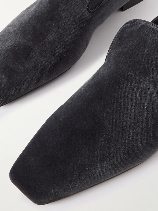 TOTEME - The Venetian Suede Loafers - Gray - Image 4
