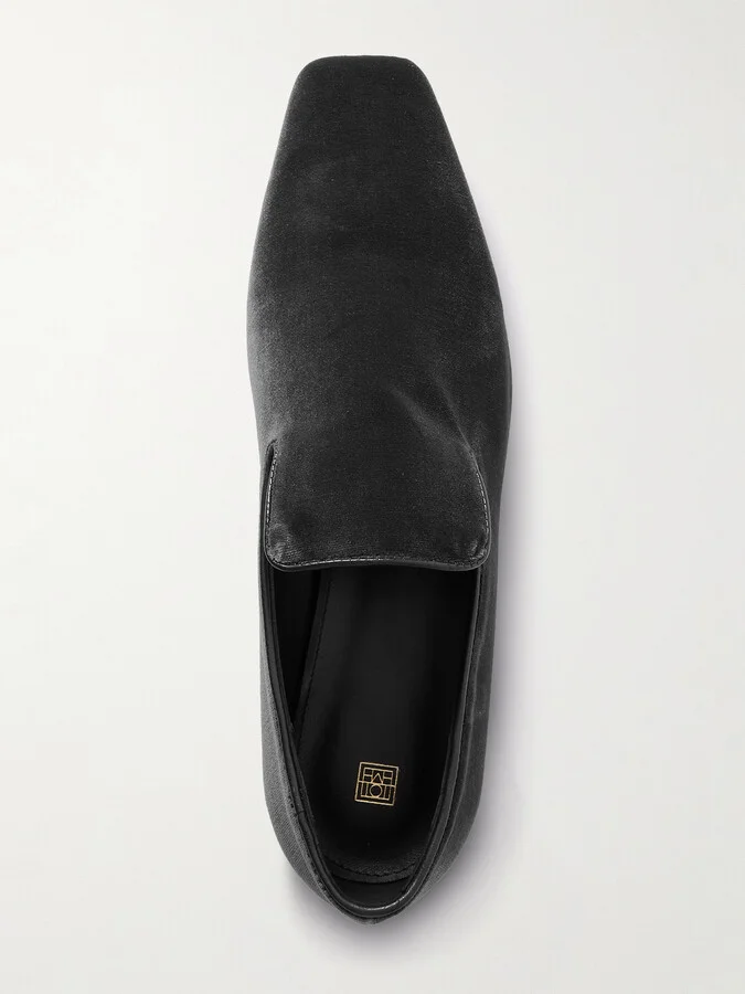 TOTEME - The Venetian Suede Loafers - Gray - Image 5