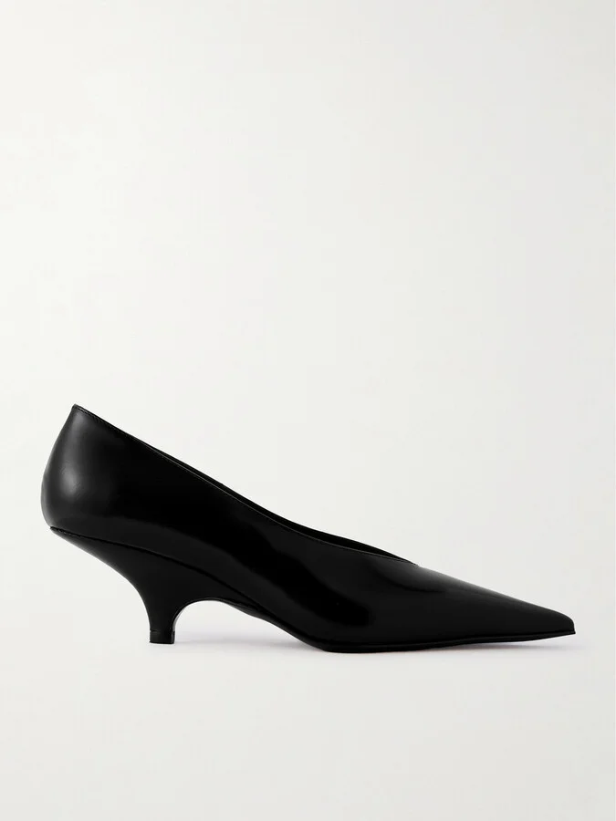 TOTEME - The Wedge Leather Pumps - Black