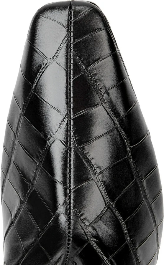 Toteme The Wide Shaft Black Leather Knee-high Boots - Image 4