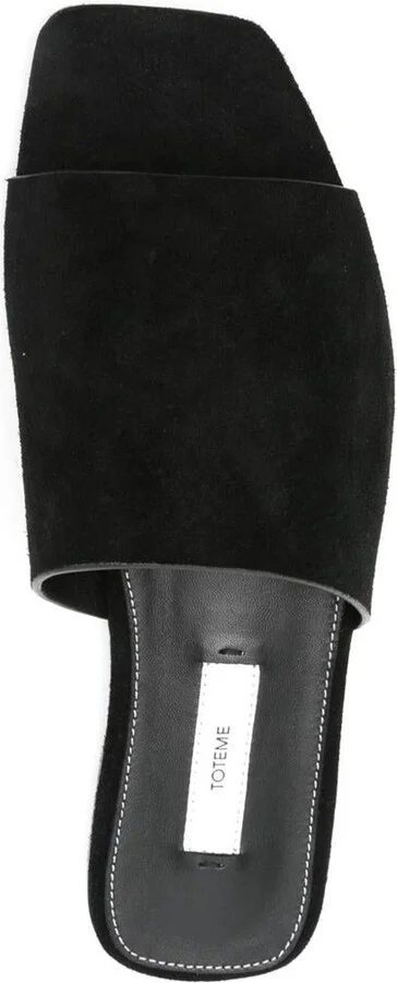 TOTEME Velvet Flat Sandals - Image 3