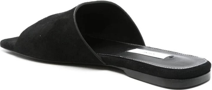 TOTEME Velvet Flat Sandals - Image 4