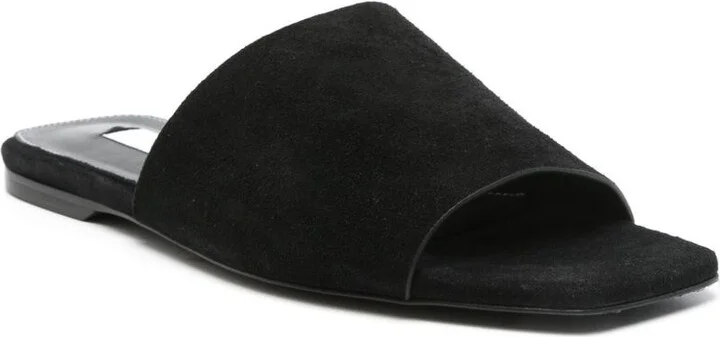 TOTEME Velvet Flat Sandals - Image 2
