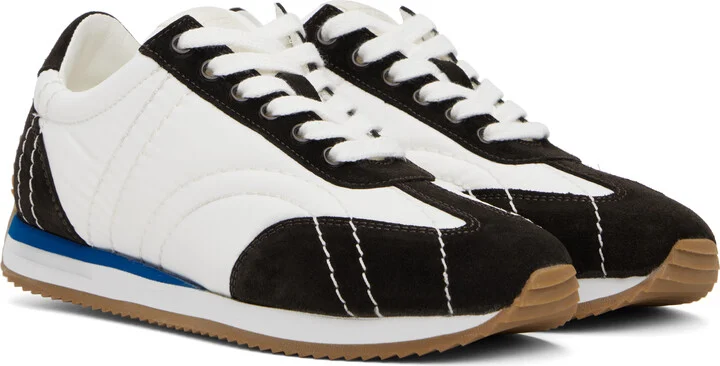 TOTEME White & Brown Sport Sneakers - Image 4