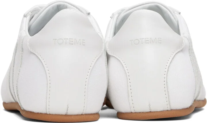 TOTEME White Canvas Sneakers - Image 2