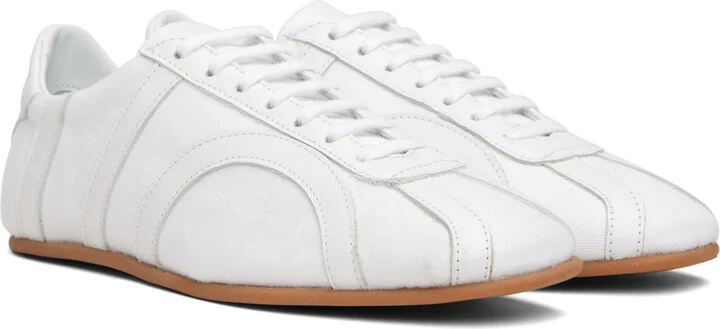 TOTEME White Canvas Sneakers - Image 4