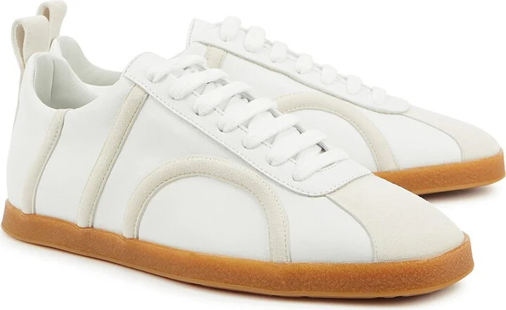 Toteme White Leather Sneakers - Image 2