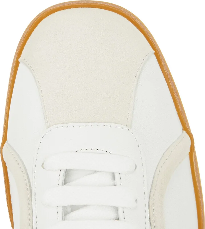 Toteme White Leather Sneakers - Image 4
