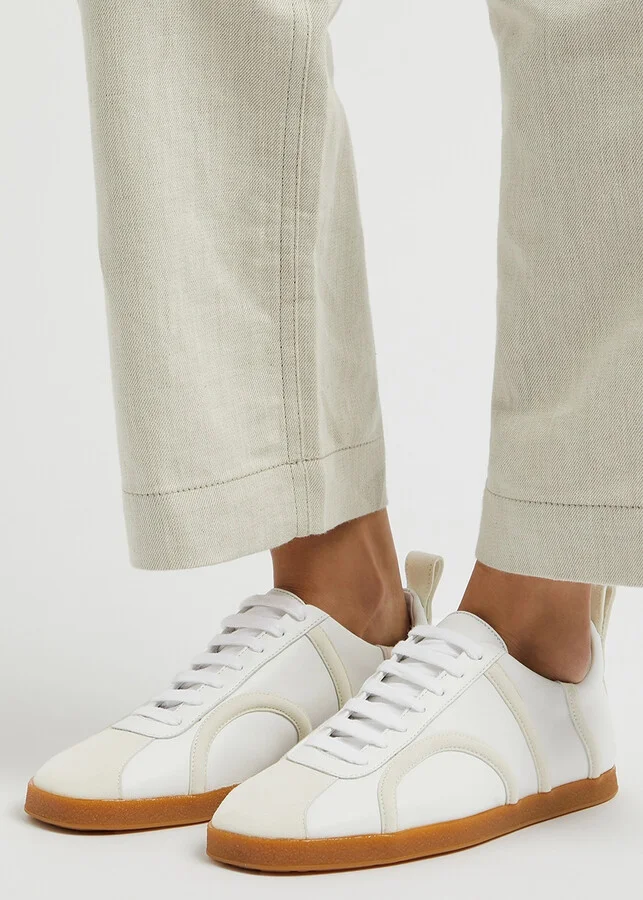 Toteme White Leather Sneakers - Image 5