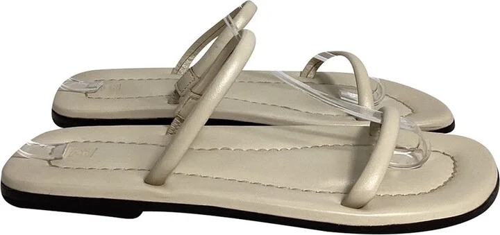 TOTEME Women's Leather City Flat Sandal (Authentic Pre-Loved)