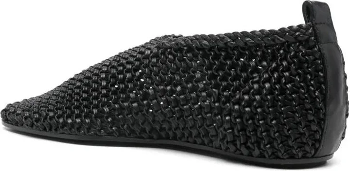 TOTEME Woven Leather Ballerinas Shores Shoes - Image 2