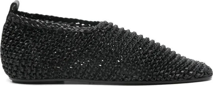 TOTEME Woven Leather Ballerinas Shores Shoes