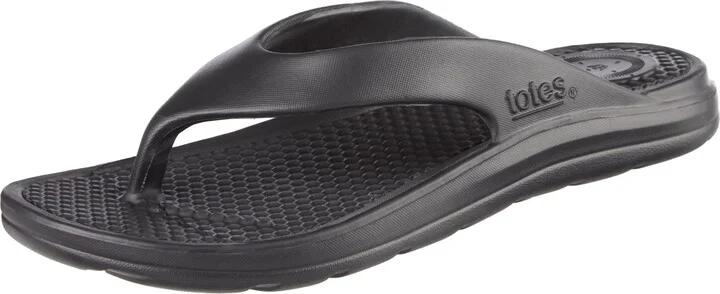 totes Men's Everywear Lightweight Waterproof Contoured Ara Flip Flop Sandal