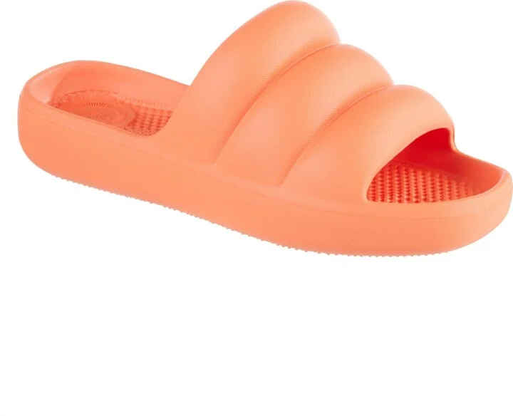 Totes Women's Molded Puffy Slide with Everywear