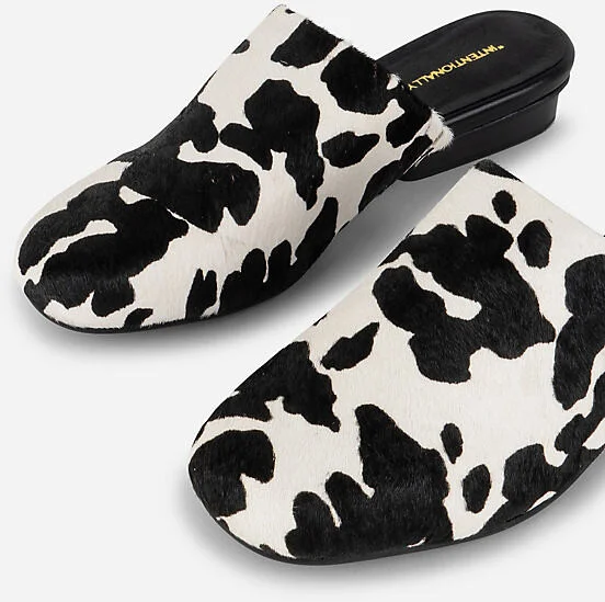 Touch Cowhide Slip-On Flats - Image 2