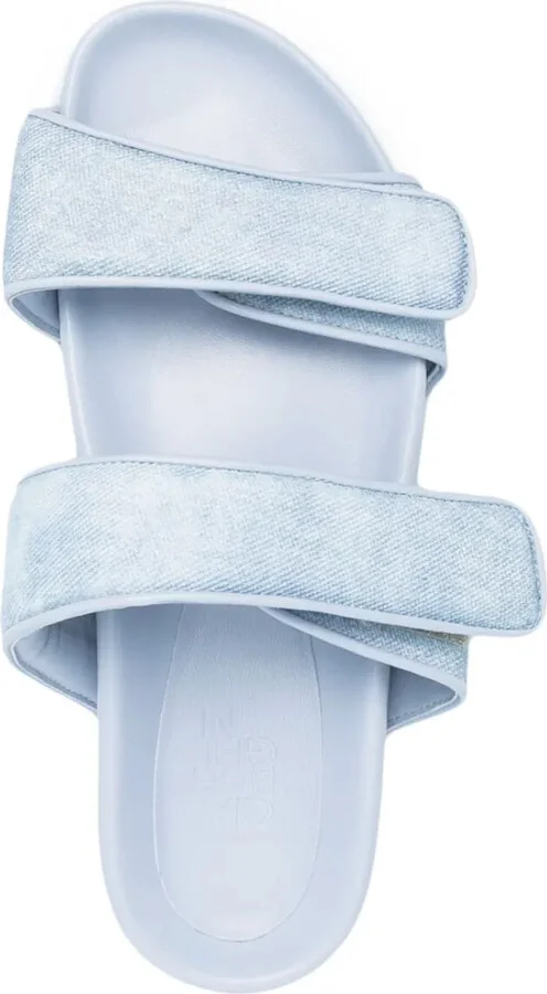 Touch-Strap Denim Slides - Image 4