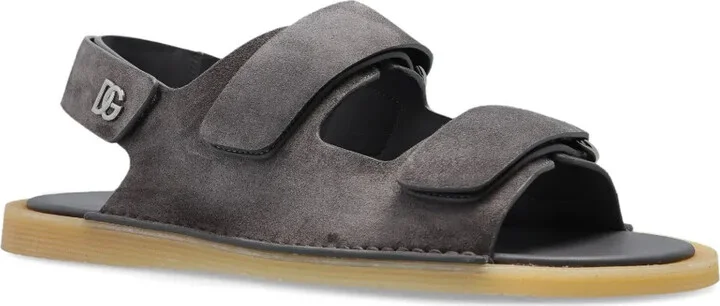 Touch-Strap Leather Sandals - Image 2