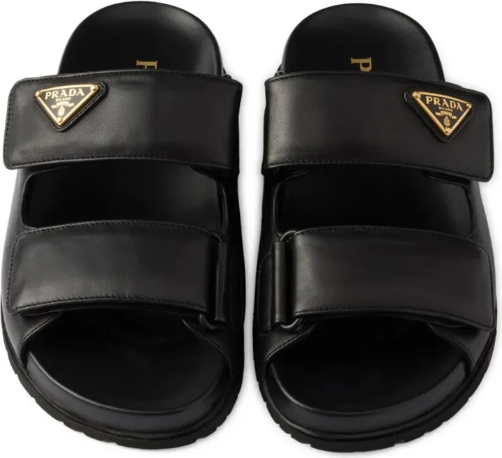 Touch-Strap Leather Sandals - Image 4