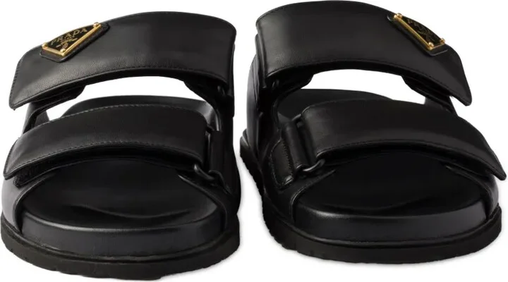 Touch-Strap Leather Sandals - Image 5