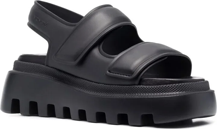 Touch-Strap Leather Sandals - Image 2