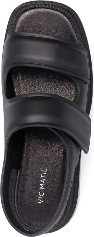 Touch-Strap Leather Sandals - Image 4