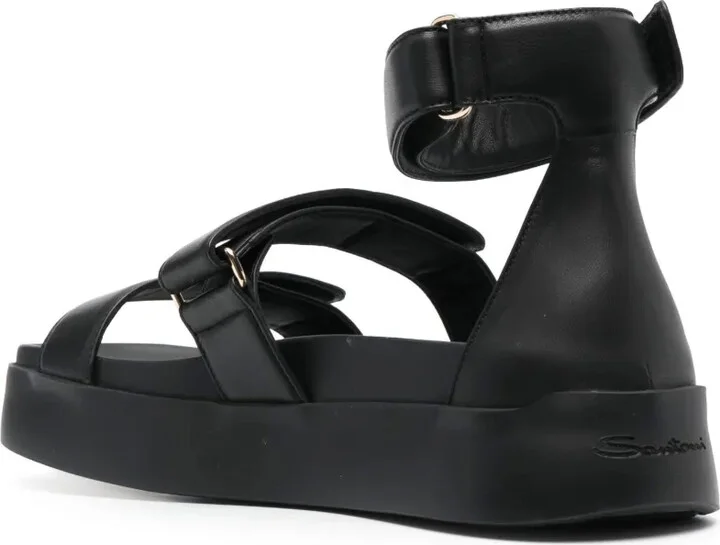 Touch-Strap Leather Sandals - Image 3