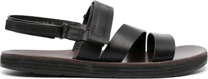 Touch-Strap Leather Sandals