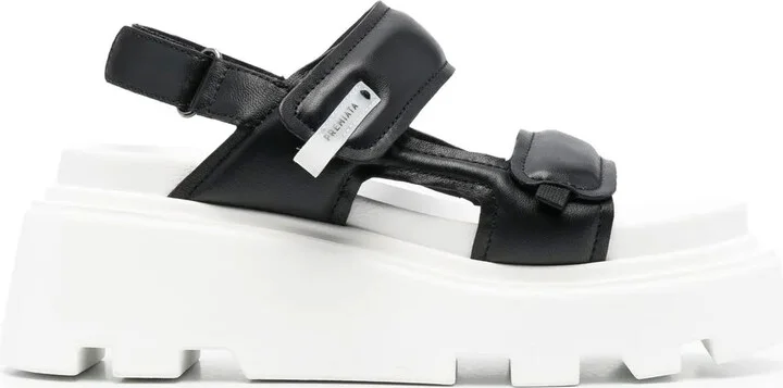 Touch-Strap Padded Sandals