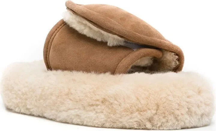 Touch-Strap Shearling Slides - Image 2