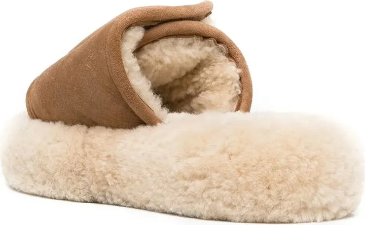 Touch-Strap Shearling Slides - Image 3